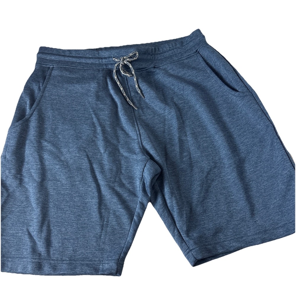 Fish Hippie Mens Large Shorts Blue loungewear drawstring comfy